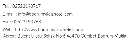 Yldz Hotel telefon numaralar, faks, e-mail, posta adresi ve iletiim bilgileri